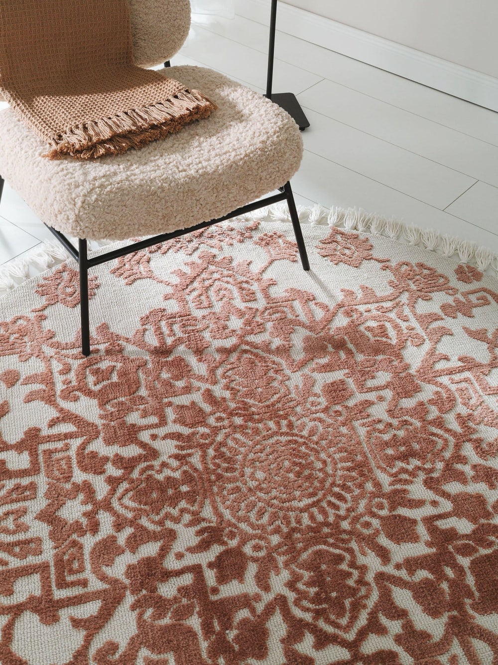Tapis rond terracotta D 150 — vue 4