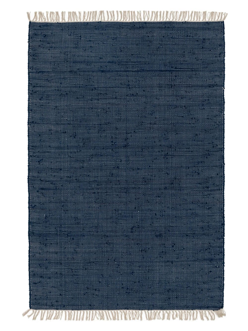 Benuta Teppich aus recyceltem Material dunkelblau 60x100 style modern - Baumwolle