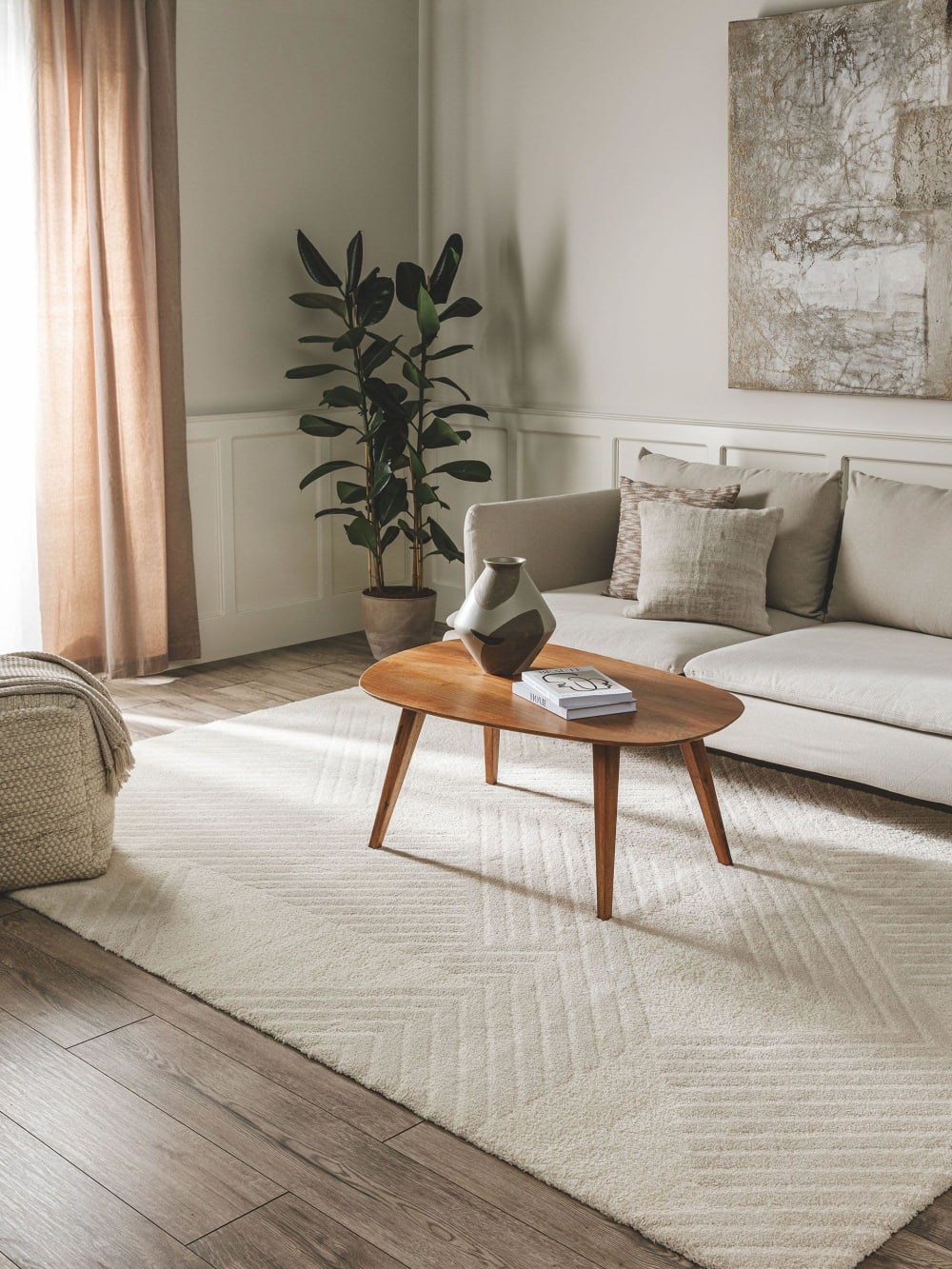 Tapis crème 200x290 — vue 3