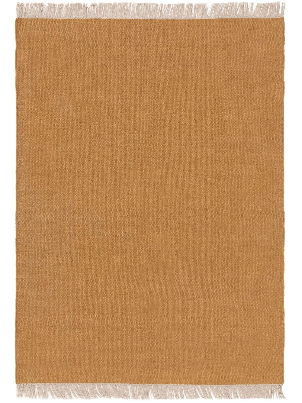 Tapis de laine jaune