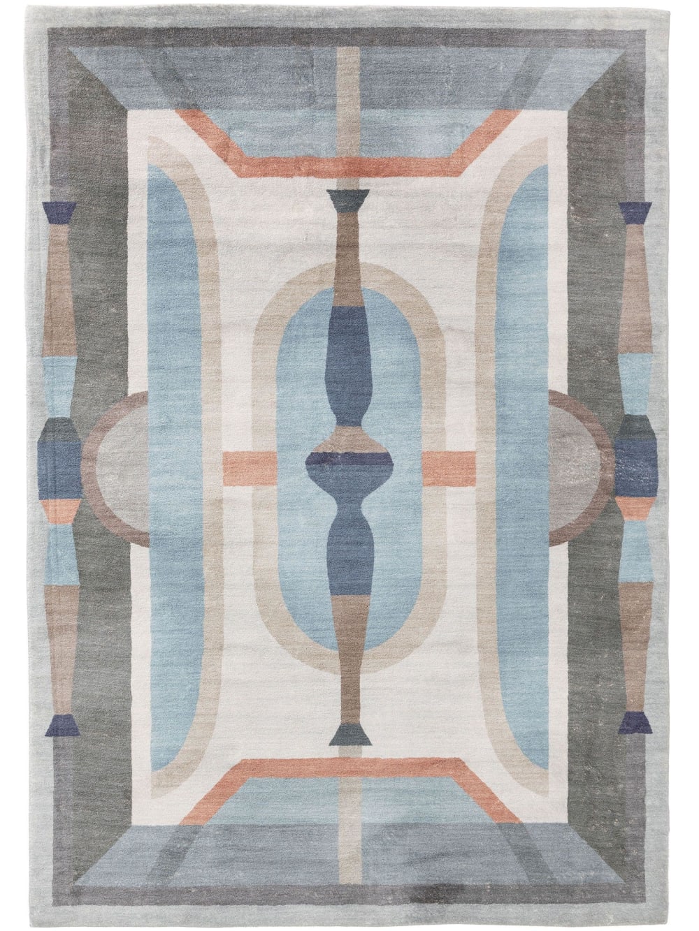 Tapis multicouleur/bleu