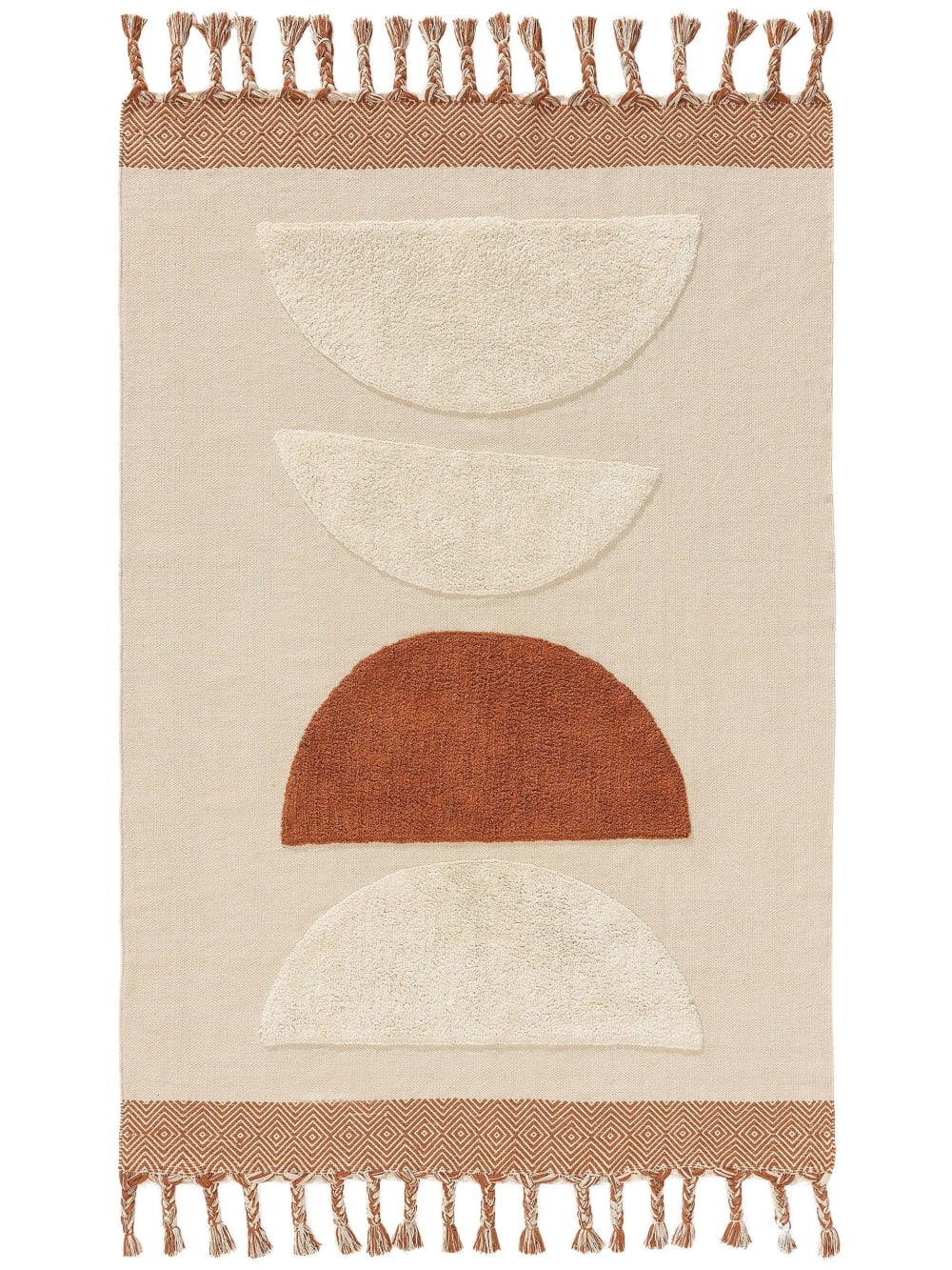 Benuta Baumwollteppich orange 200x300 style modern orange Baumwolle