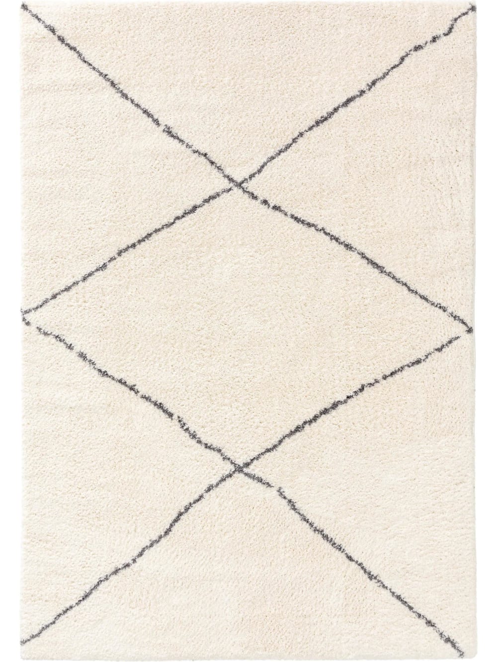 Benuta Hochflorteppich cream 160x230 style modern Beige Pvc - Polyvinlychlorid