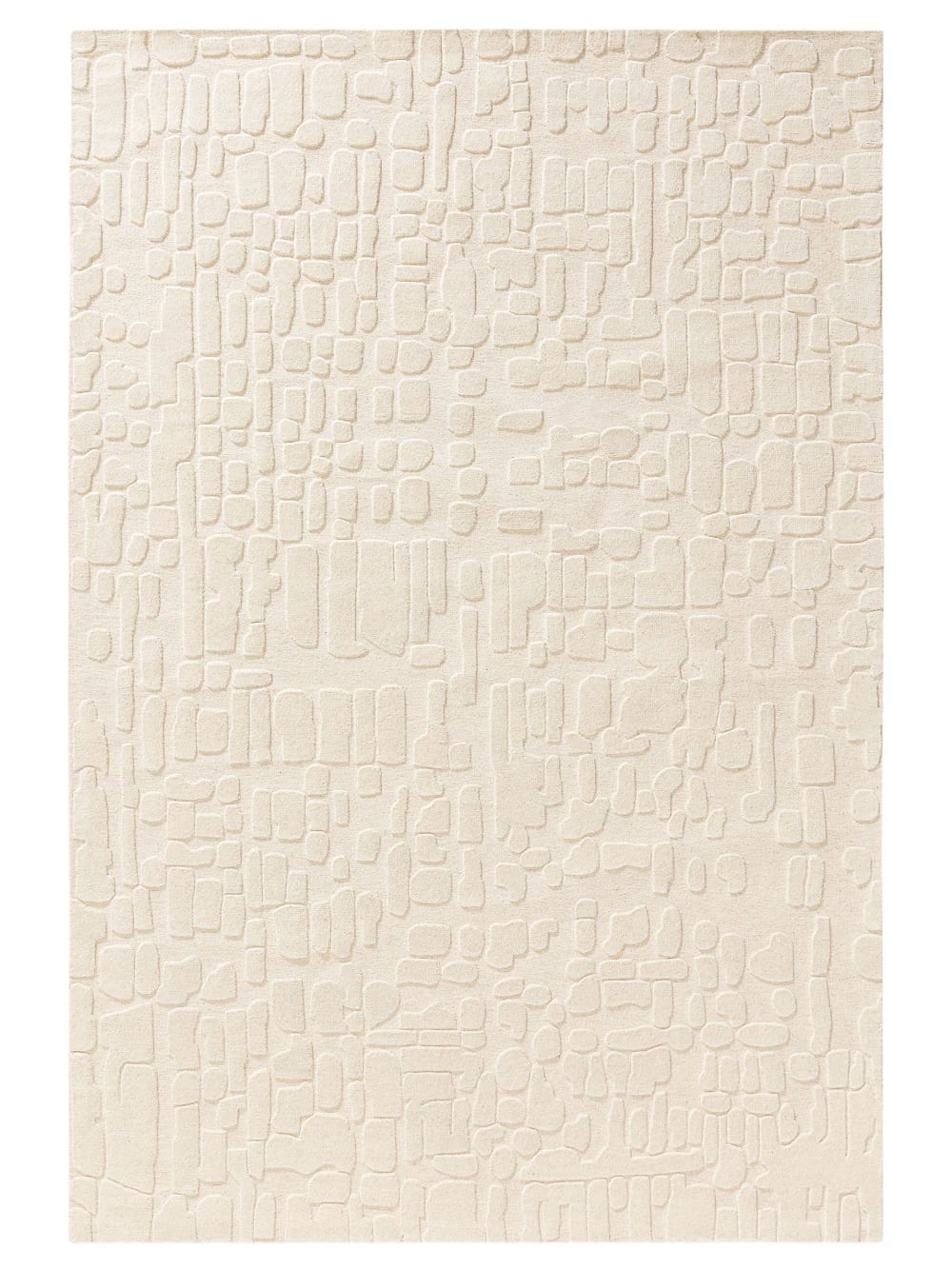 Tapis de laine crème 120x170