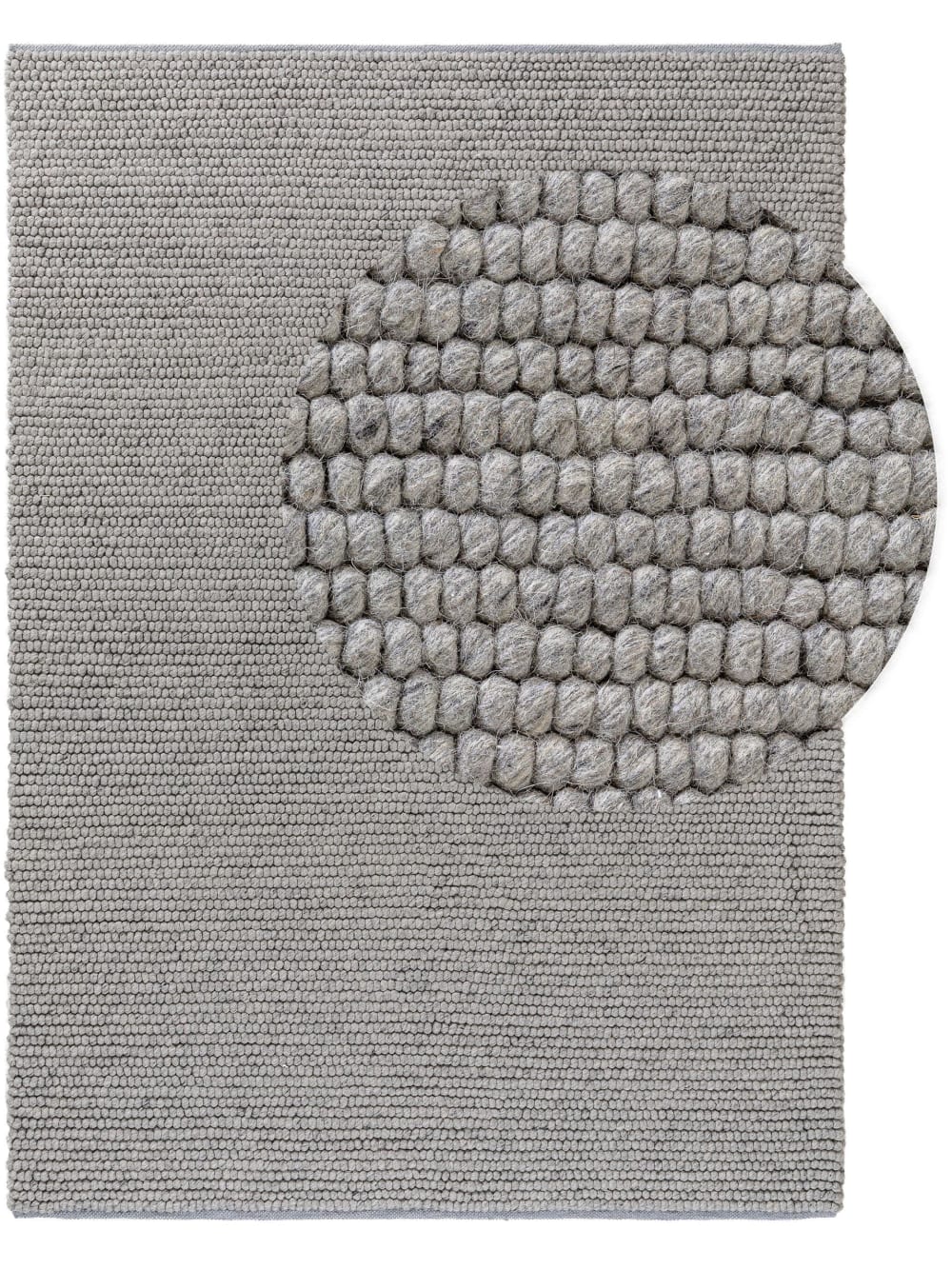 Tapis de laine gris 120x170