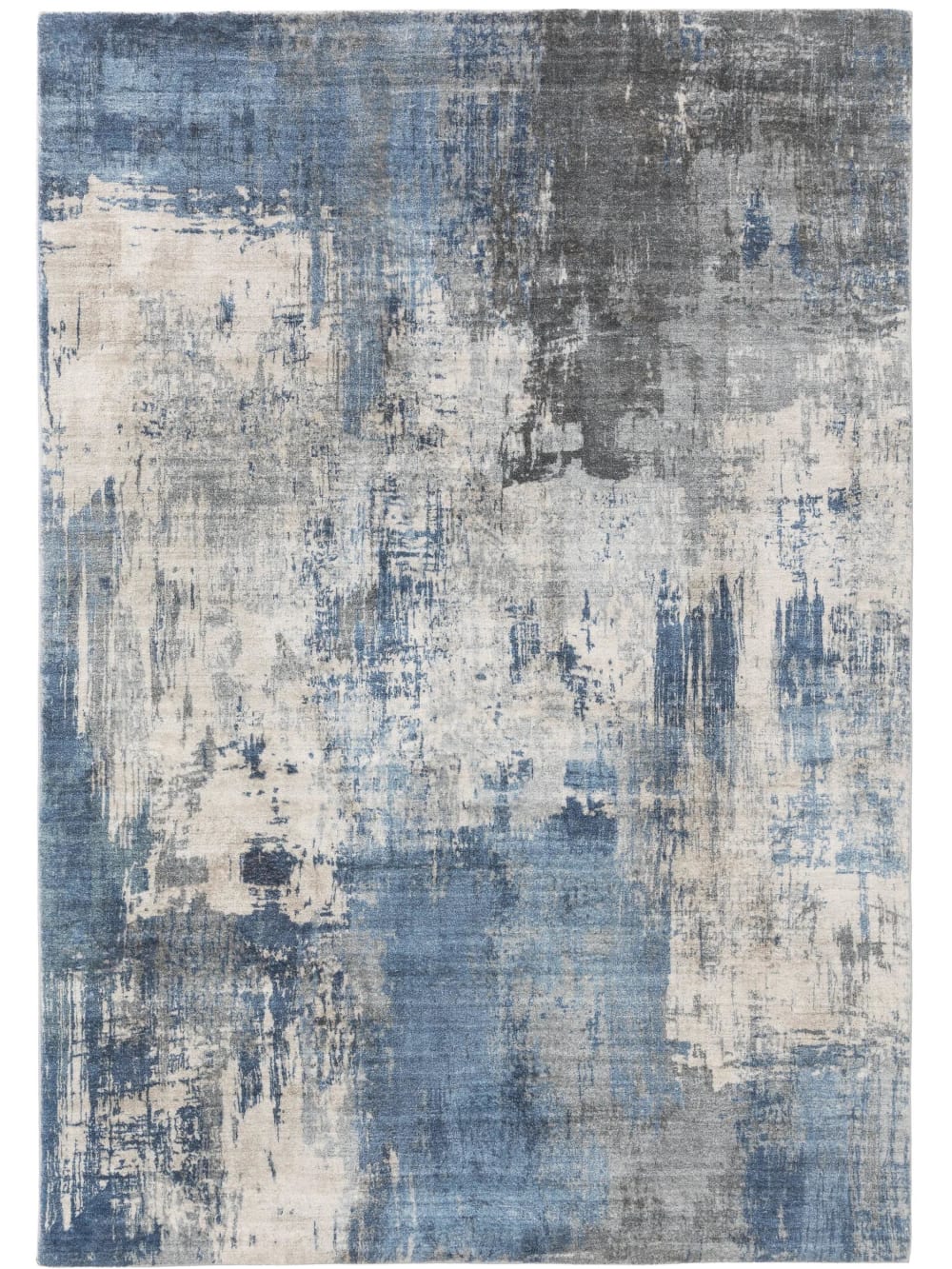 Benuta Teppich blau 200x300 style modern - Pvc - Polyvinlychlorid