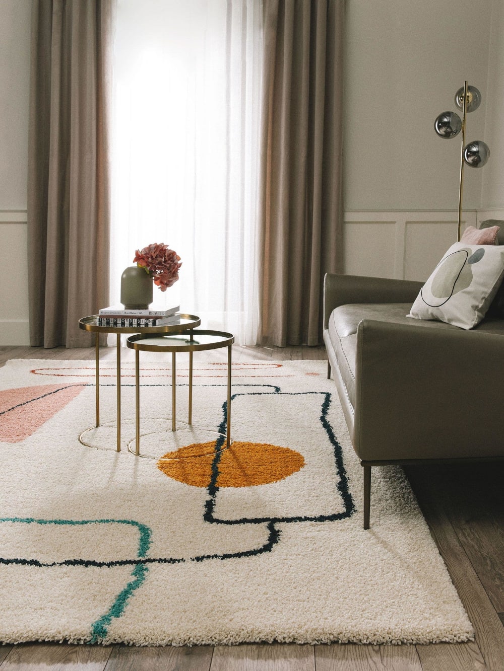 Hochflorteppich multicolor 140x200 - Maisons Du Monde