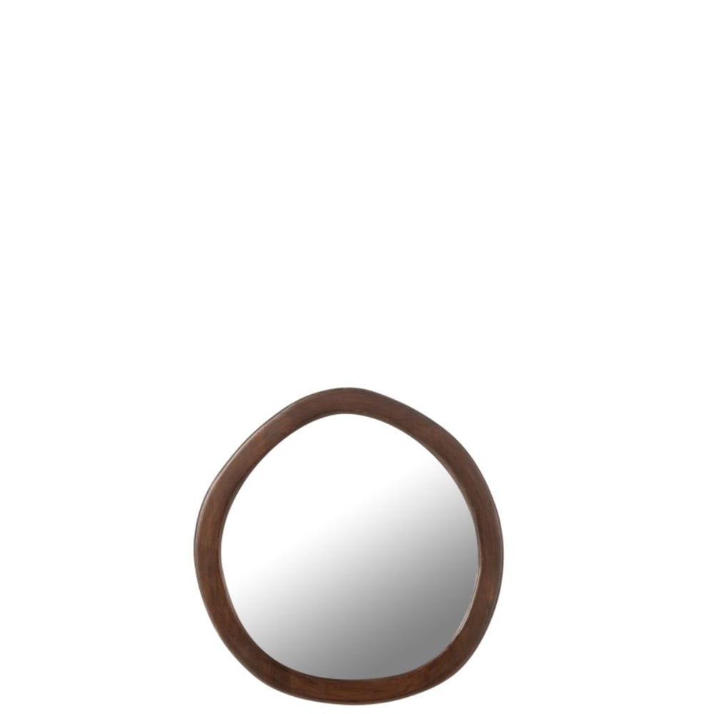 Miroir avec cadre en bois marron 40x2.5x39 cm