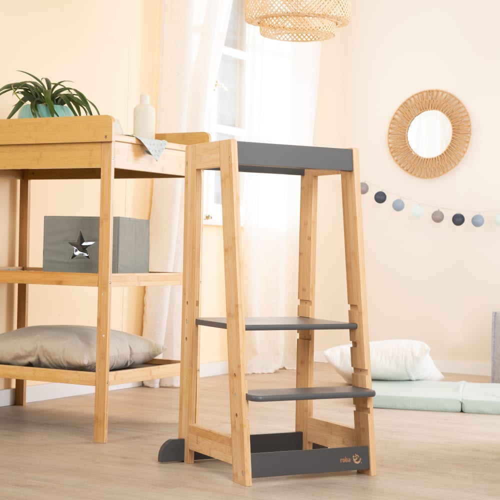 Lernturm Montessori aus Bambus bicolor - Maisons Du Monde