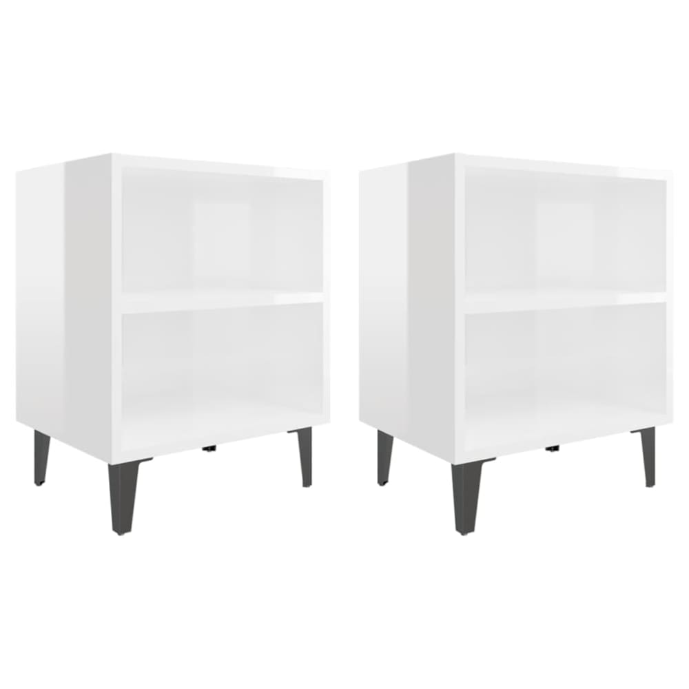 Tables de chevet  blanc  40 x 30 x 50 cm