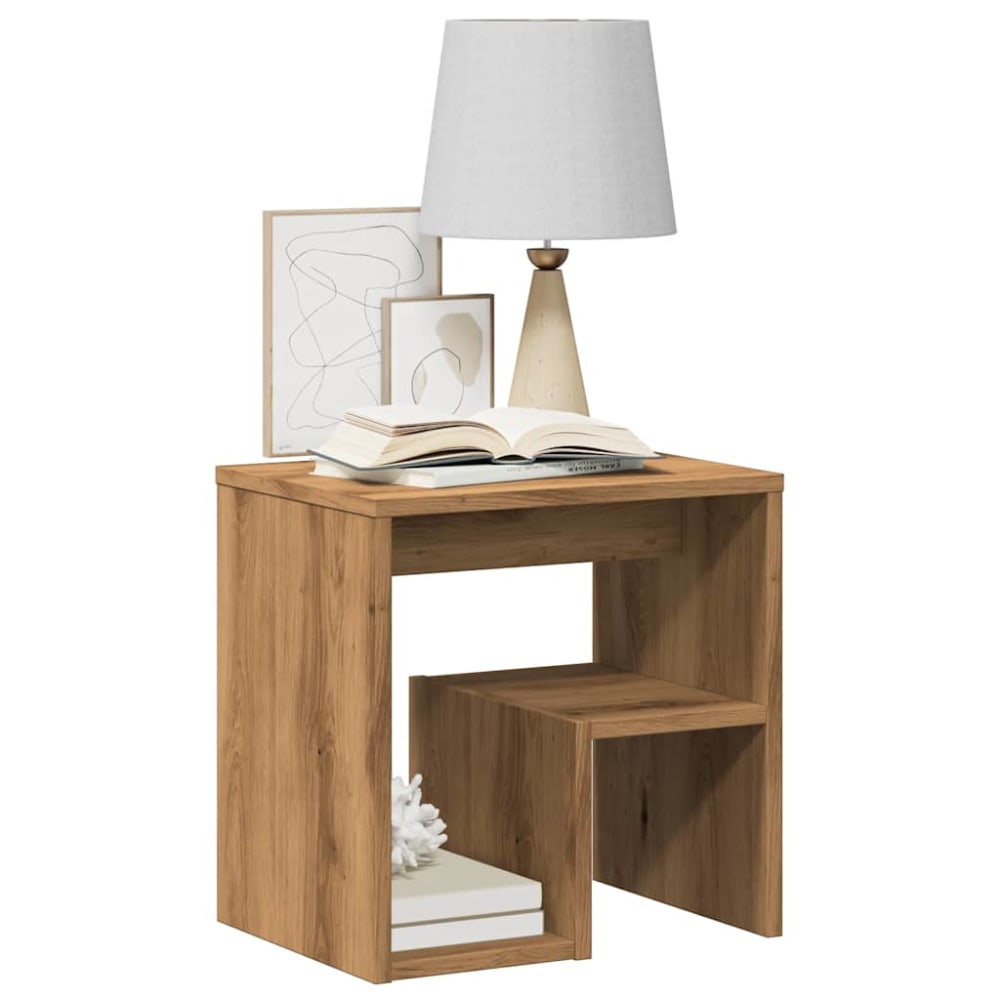 Table de chevet bois transformé acajou marron  40 x 30 x 40 cm