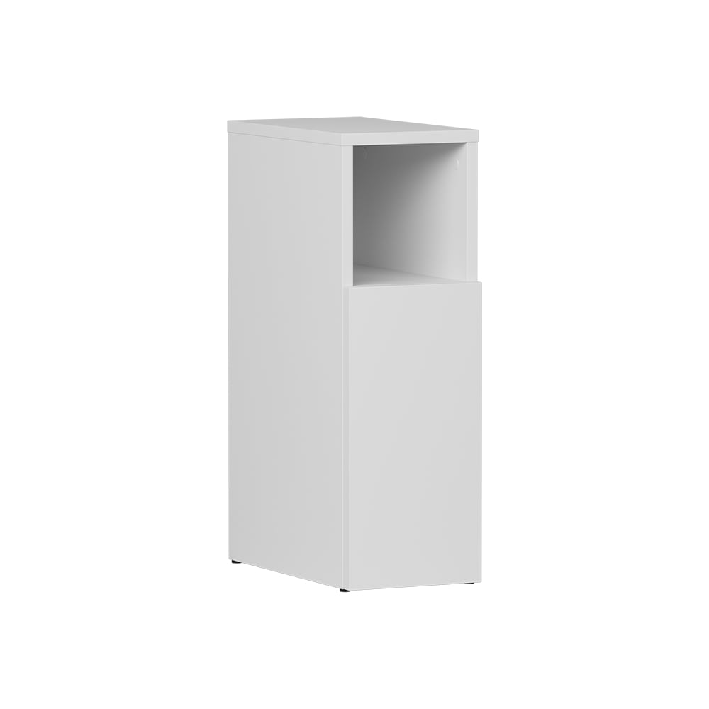 Vicco Nachttisch mit 1 Tür Weiß 20x59.5cm style modern Weiß Spanplatte