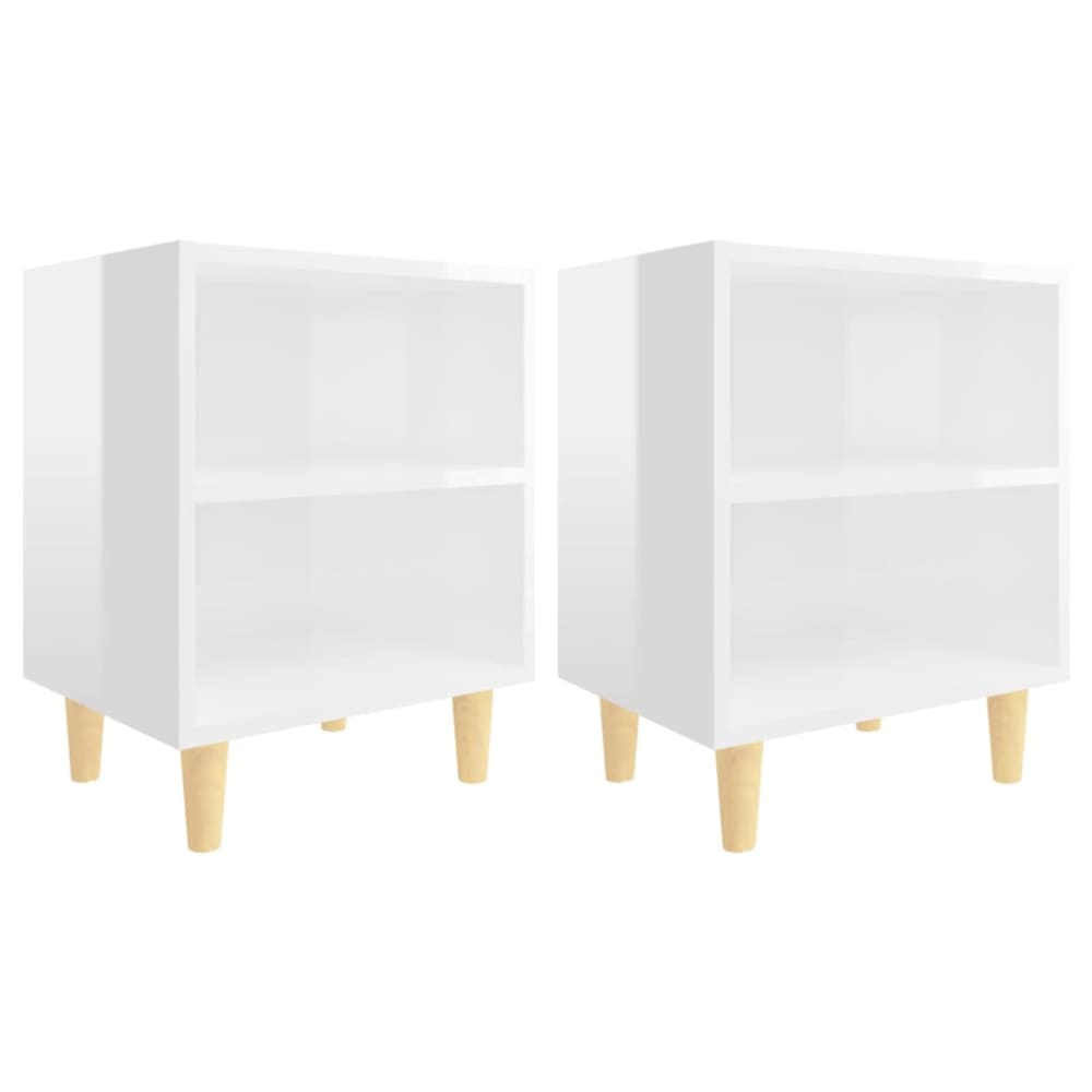 Tables de chevet  blanc  40 x 30 x 50 cm