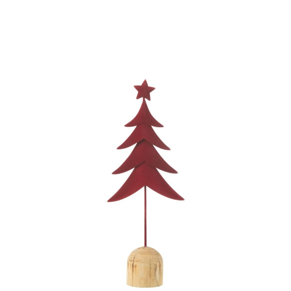 Árbol de Navidad de metal rojo 14.5*7*40 cm
