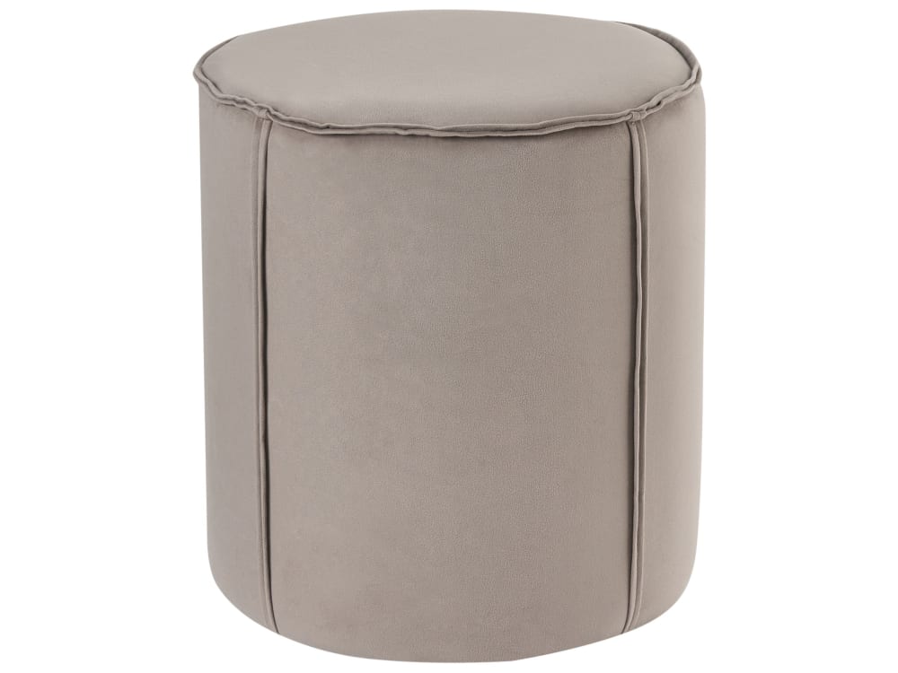 Pouf en tissu beige 40x43cm Pouf en tissu beige 40x43cm