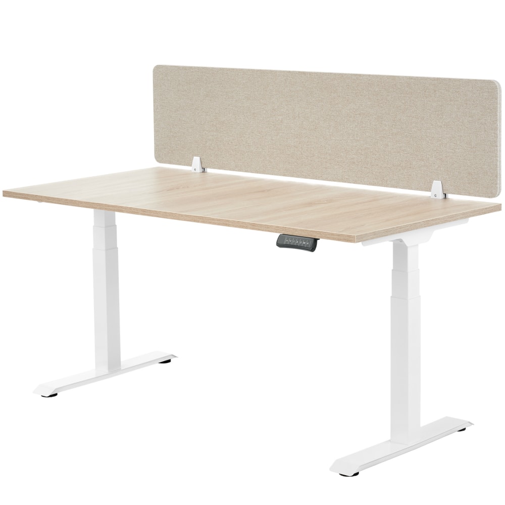Cloison de bureau 130 x 40 cm beige — vue 4
