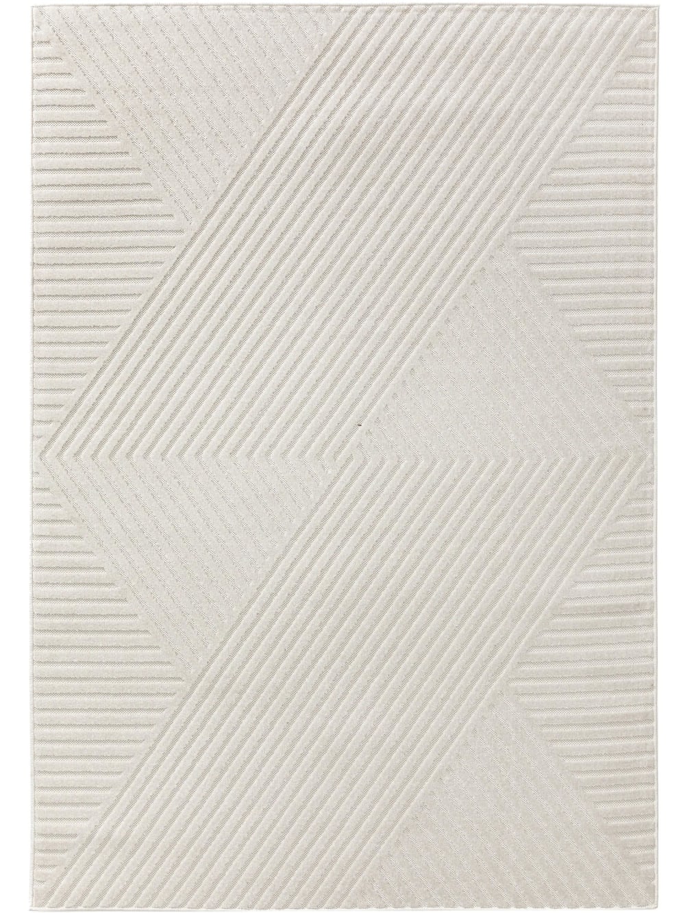 Benuta In- & Outdoor-Teppich cream 280x380 style modern Beige Pvc - Polyvinlychlorid