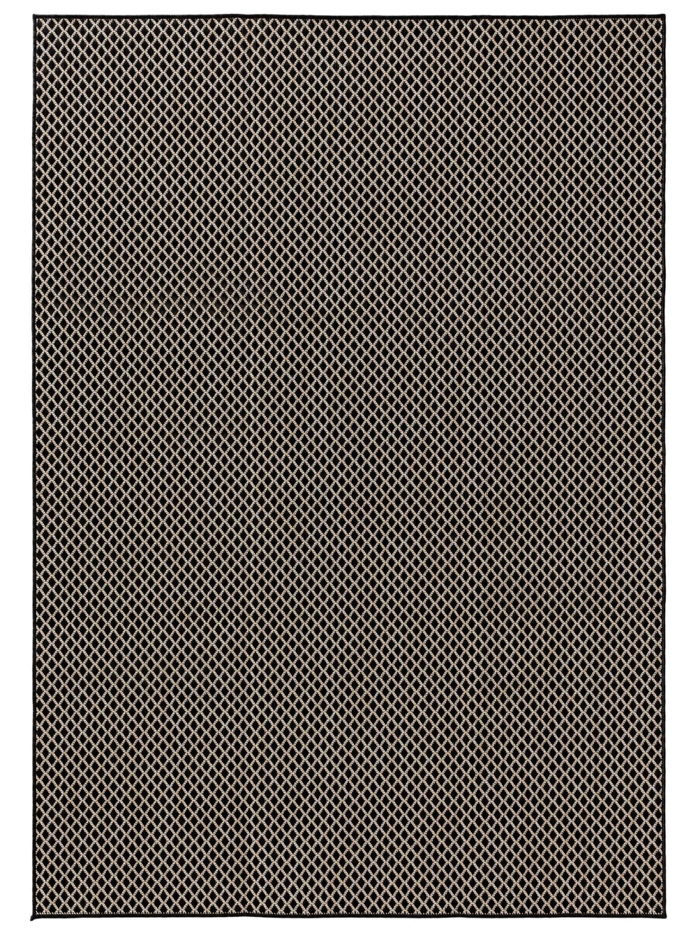 Tapis d'extérieur & intérieur noir 120x170