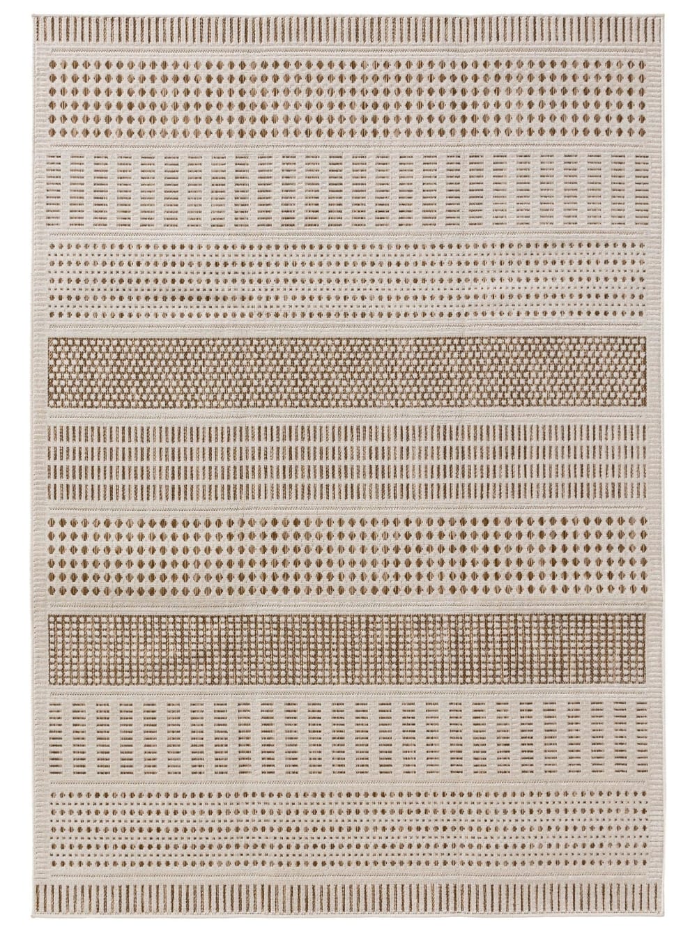Tapis d'extérieur & intérieur crème/beige 120x170