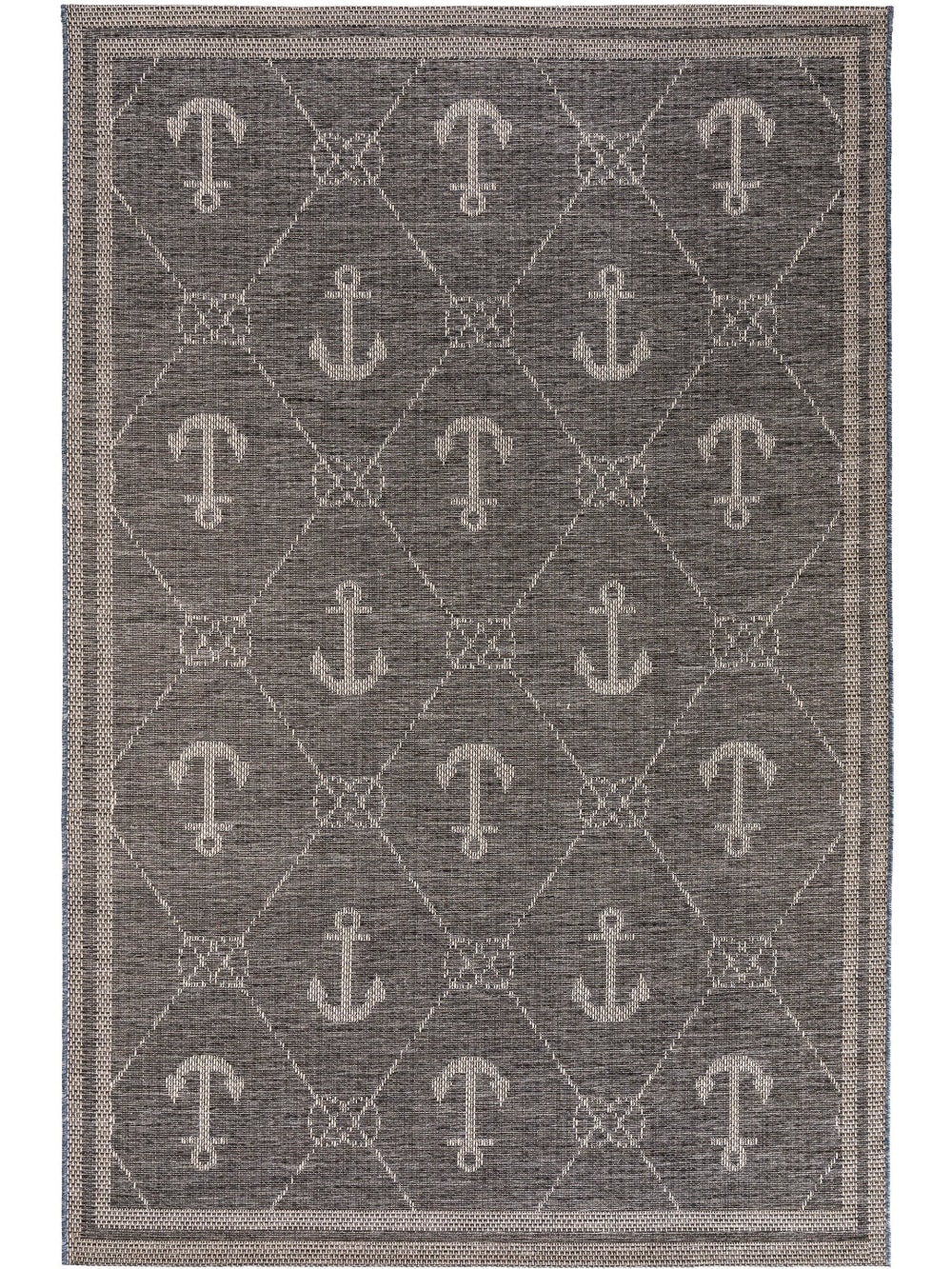 Alfombra de exterior & interior azul 160x230