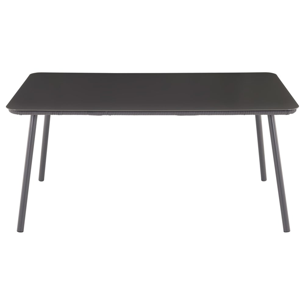 Table de jardin 6 personnes - verre