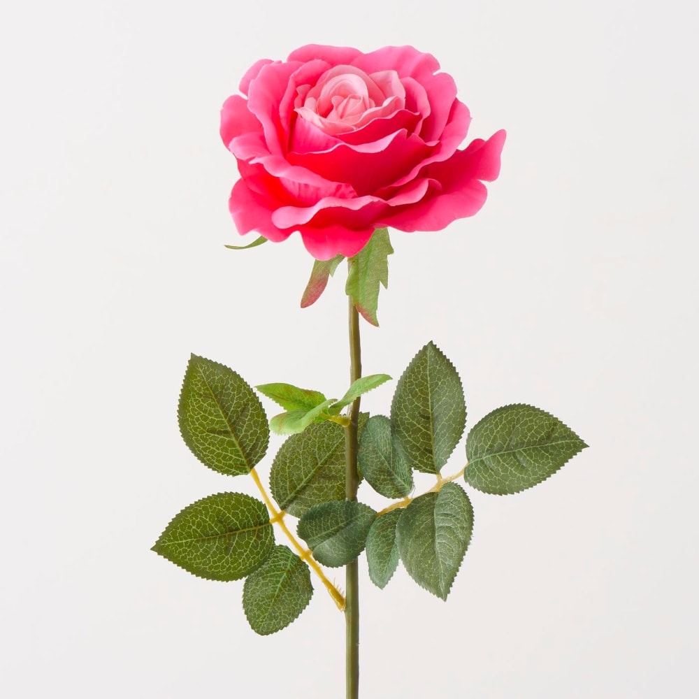 Rose fleur artificielle 11x11x59cm - image 2