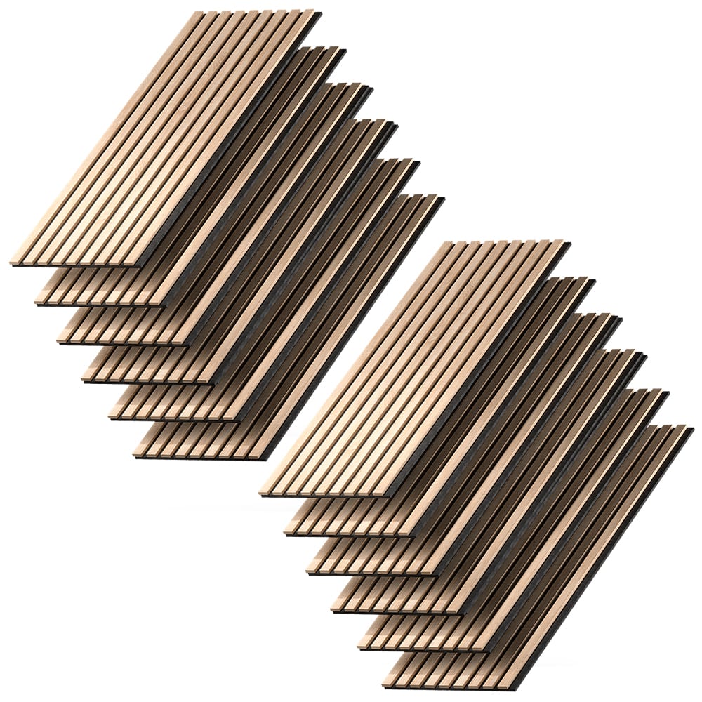 Panneau acoustique 12 pièces chêne 120x40cm Panneau acoustique 12 pièces chêne 120x40cm