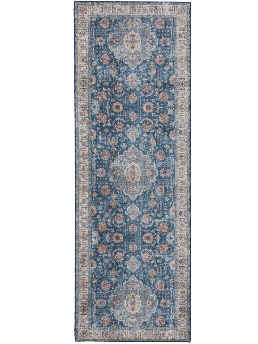 Tapis de couloir bleu 80x240