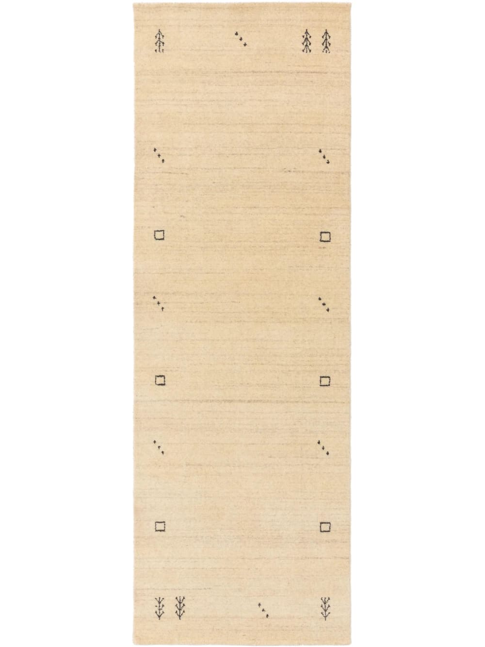 Benuta Wollteppich Läufer cream 80x250 style classic chic Beige Wolle
