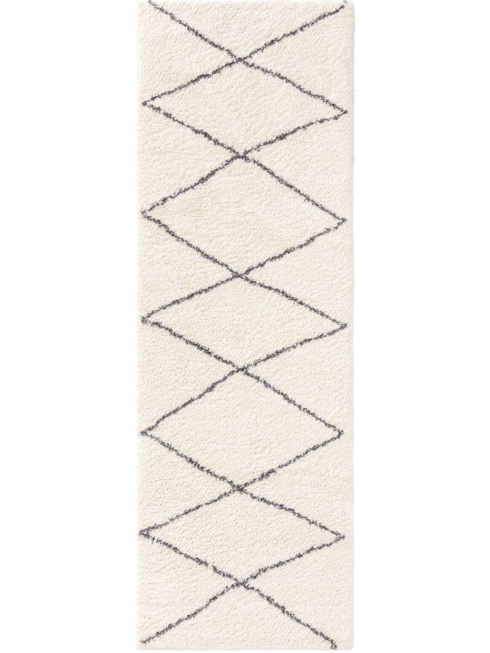 Tapis de couloir crème 80x240