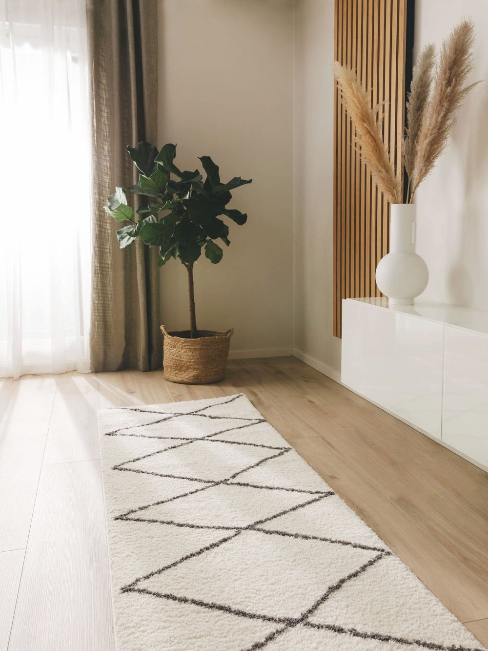 Tapis de couloir crème 80x240 — vue 3