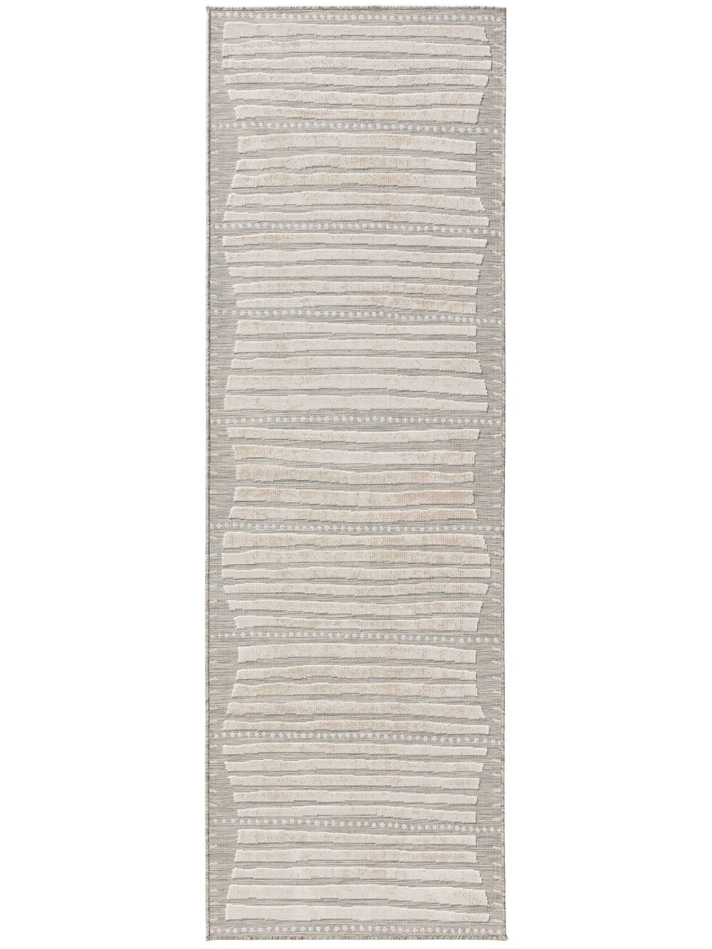 Tapis de couloir beige 80x250