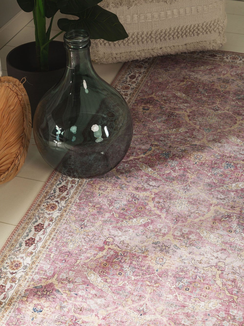 Tapis de couloir rose 80x240 — vue 4