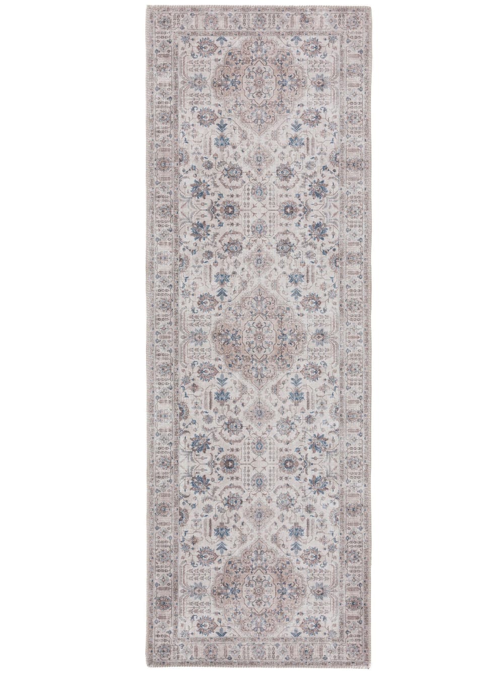 Alfombra de pasillo beige 80x240