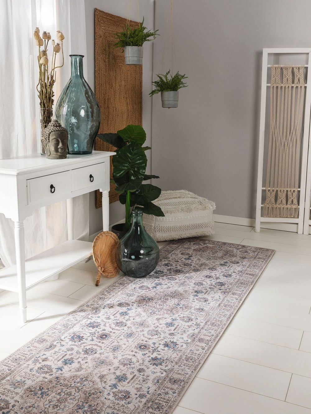 Tapis de couloir beige 80x240 — vue 3