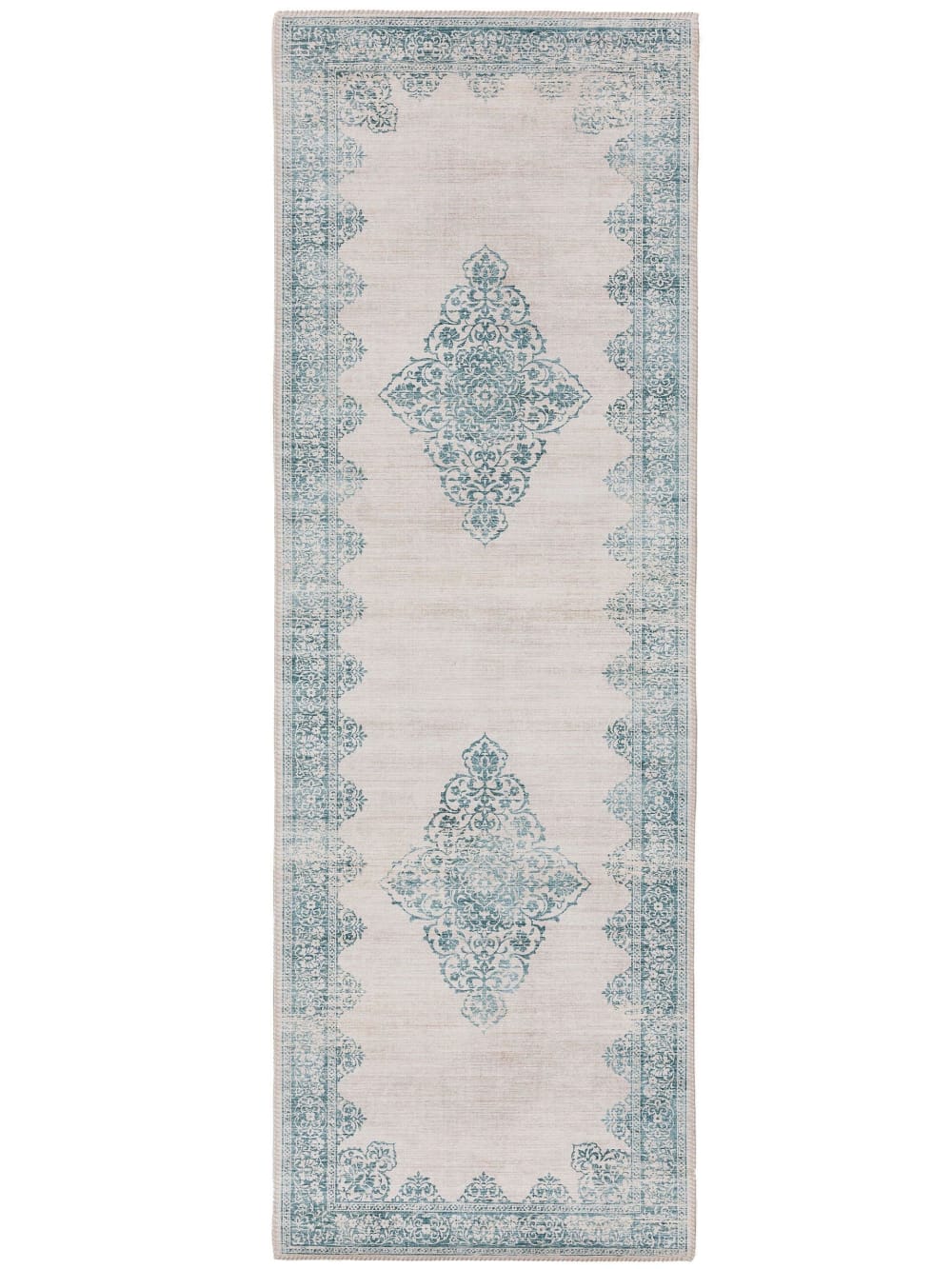 Tapis de couloir turquoise 80x240