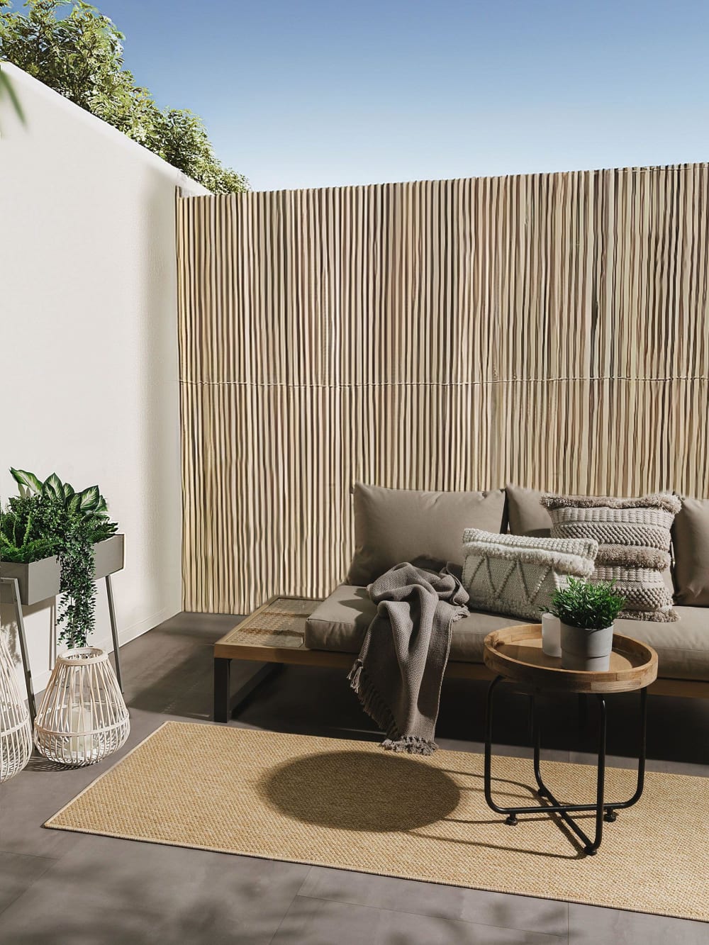 Tapis de couloir extérieur & intérieur beige 80x300 — vue 3