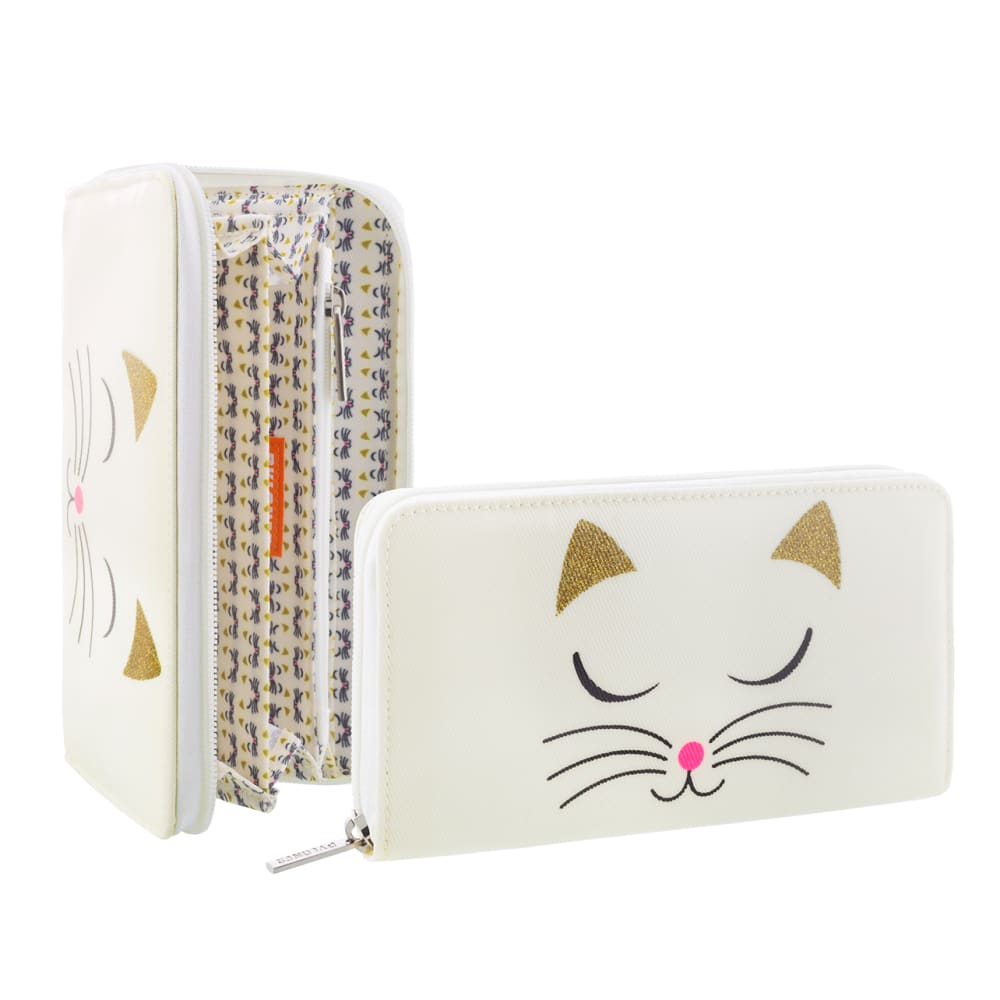 Billetero  blanco nailon  19 x 0 x 11 cm