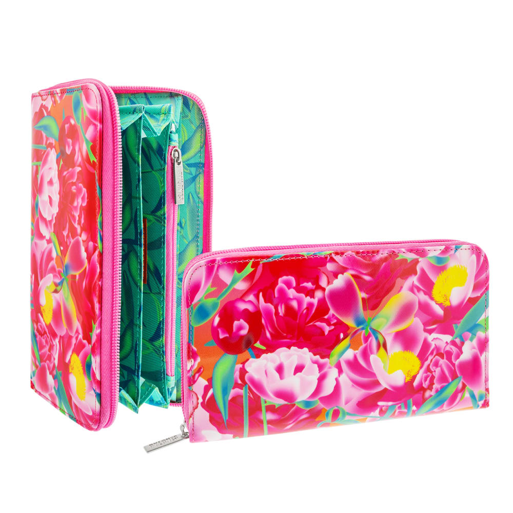 Billetero  rosa nailon  19 x 0 x 11 cm