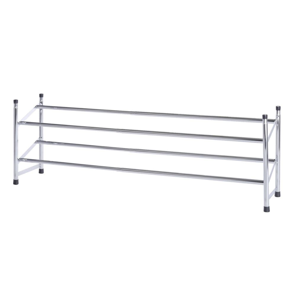 Meuble à chaussures extensible 10 paires argent