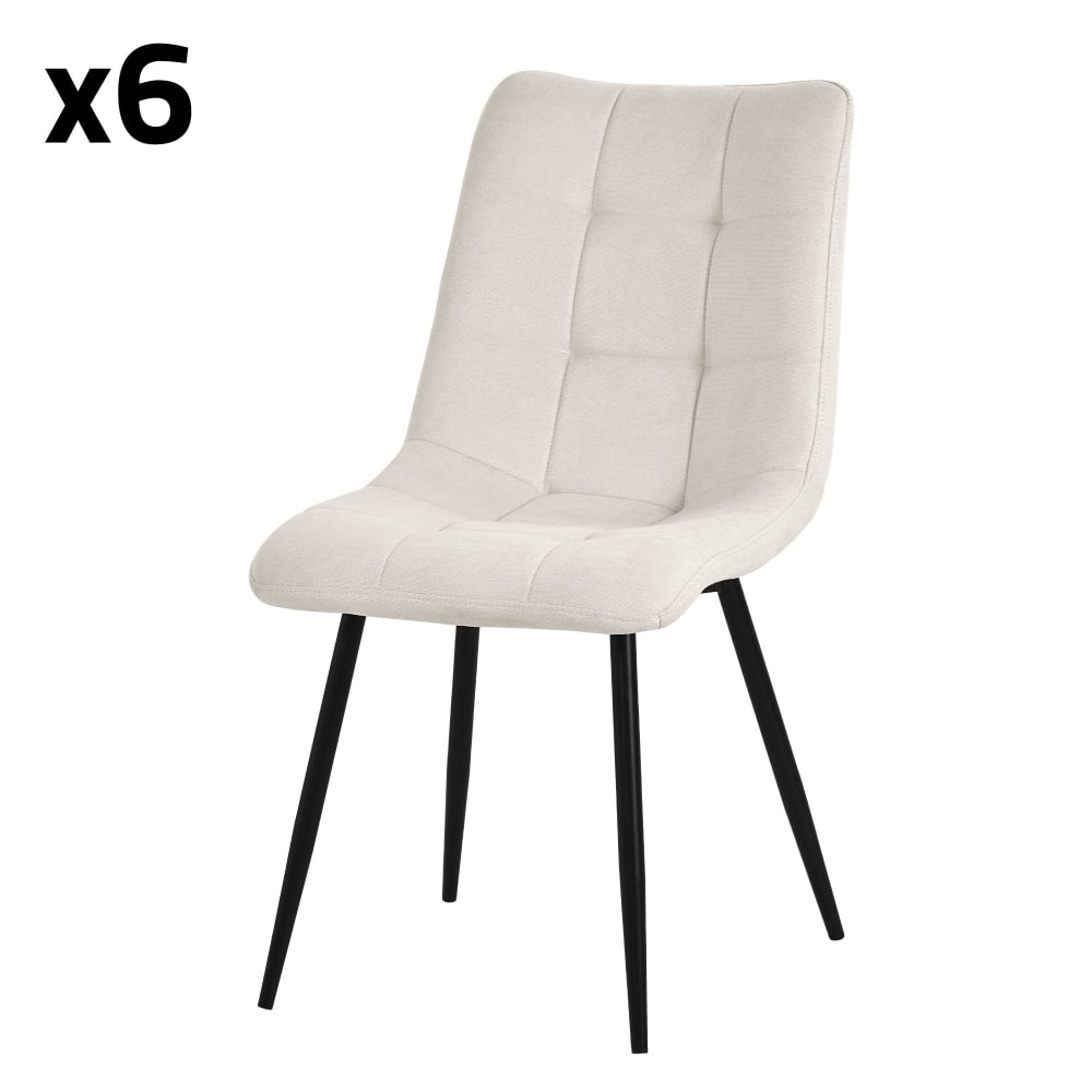 Lot de 6 chaises salle