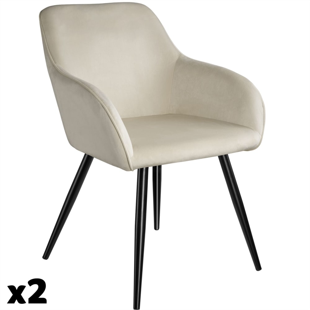 Lot de 2 chaises en cuir