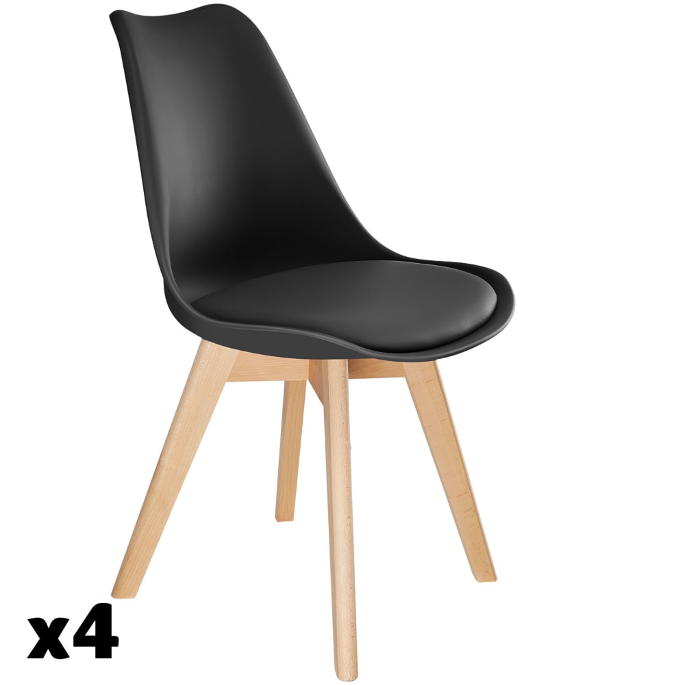 Lot 4 chaises salle à - scandinave