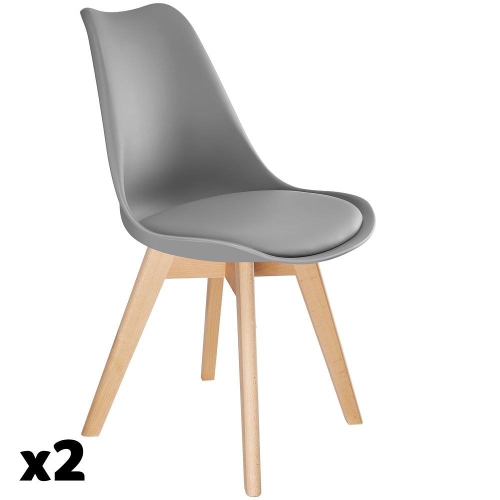 Lot 2 chaises salle à - scandinave