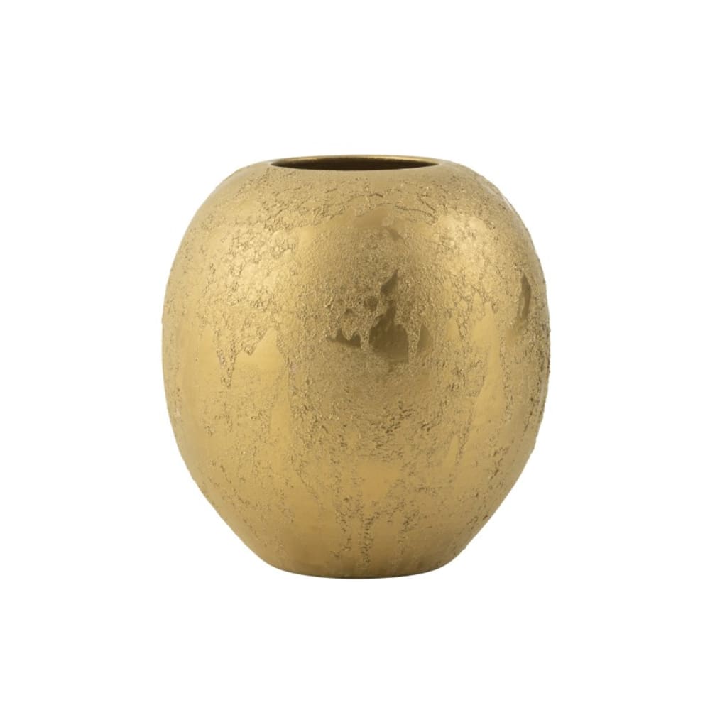 Vase en céramique doré