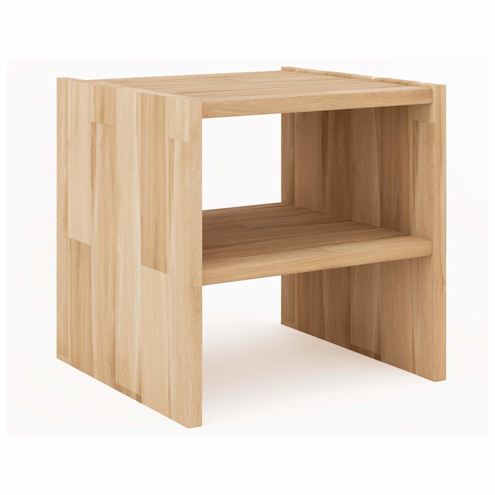 Table de chevet en chêne massif 35 x 35cm