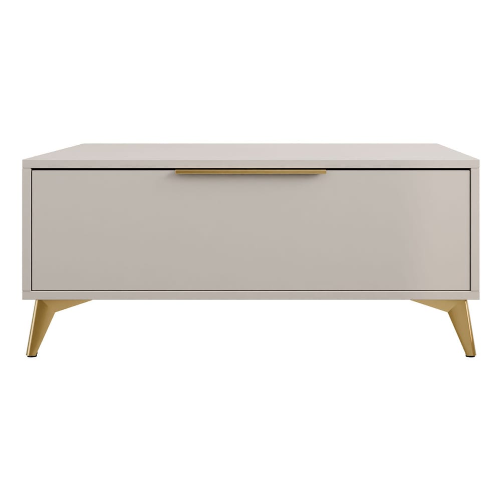 Table basse contemporaine 1 tiroir L104cm beige