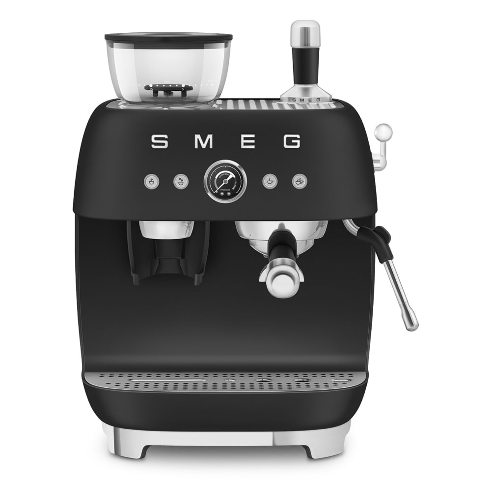 Machine à expresso combiné broyeur noir mat Smeg