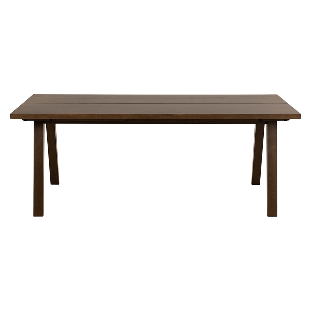 Table à manger effet chêne foncé 4/8 personnes L200cm