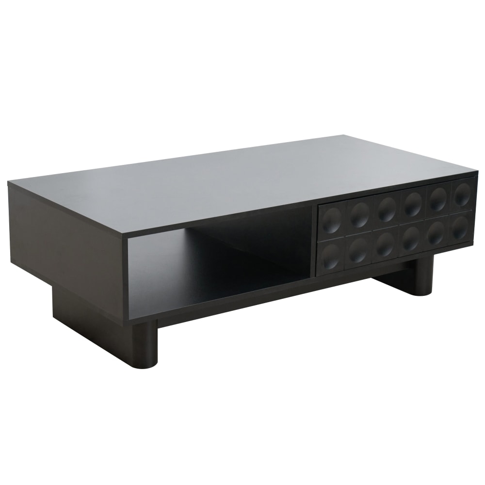 Table basse rectangulaire L120 cm noir